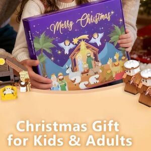 Nativity Building Blocks Advent Calendar, 24 Days of Nativity. New in Box!